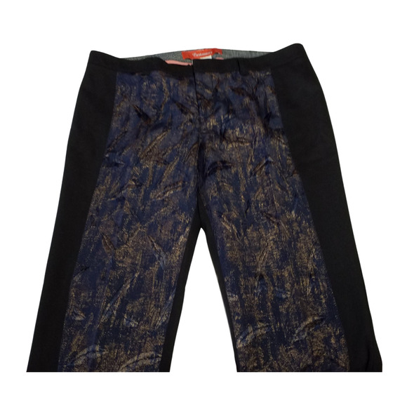 Anthropologie Cartonnier Black Paneling Skinny Pants Size 2 - Picture 1 of 6